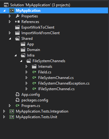 project-structure-application